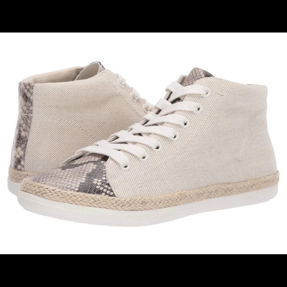 Dolce Vita Canvas & Embossed Leather Sneakers